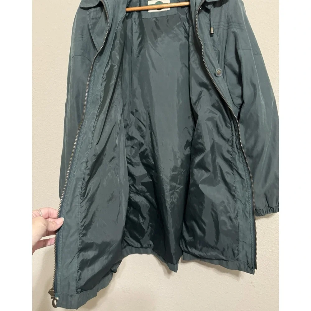 Y2K‎ Vintage Outbrook Womens Green Chore Coat L Full Zip & Button Vented